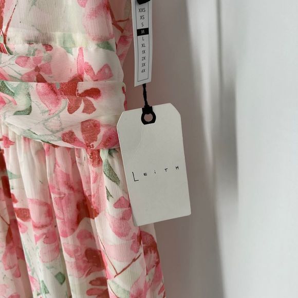 Leith white lush watercolor dress - Picture 3 of 6